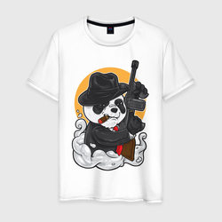 Panda Gangster with tompson – Мужская футболка хлопок с принтом купить со скидкой в -20%