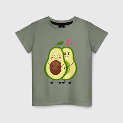 Влюбленные Авокадо – Детская футболка хлопок с принтом купить со скидкой в -20%