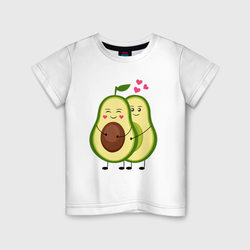 Влюбленные Авокадо – Детская футболка хлопок с принтом купить со скидкой в -20%