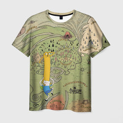 Adventure time. Map – Мужская футболка 3D с принтом купить со скидкой в -26%