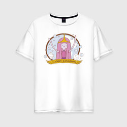 Candy kingdom – Женская футболка хлопок Oversize с принтом купить со скидкой в -16%