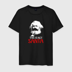 Это не Санта – Мужская футболка хлопок с принтом купить со скидкой в -20%