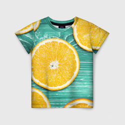 Апельсины – Детская футболка 3D с принтом купить со скидкой в -44%