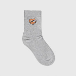 Обнимающиеся ленивцы – Детские носки с вышивкой с принтом купить