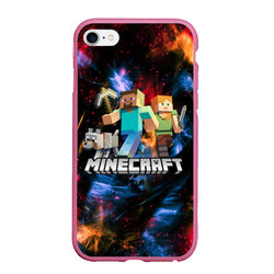 Minecraft Майнкрафт – Чехол для iPhone 6/6S матовый с принтом купить