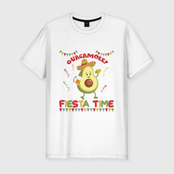 Авокадо - время фиесты – Мужская футболка хлопок Slim с принтом купить
