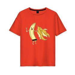 Голый Банан – Женская футболка хлопок Oversize с принтом купить со скидкой в -16%
