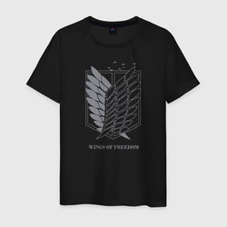 Wings of freedom – Мужская футболка хлопок с принтом купить со скидкой в -20%