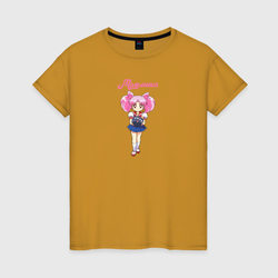 Малышка чибик Сейлор Мун – Женская футболка хлопок с принтом купить со скидкой в -20%