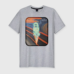 Ice Scream – Мужская футболка хлопок Slim с принтом купить