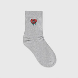 Crying heart – Детские носки с вышивкой с принтом купить