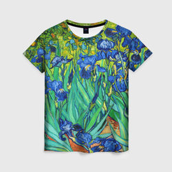 Ирисы Ван Гога – Женская футболка 3D с принтом купить со скидкой в -23%