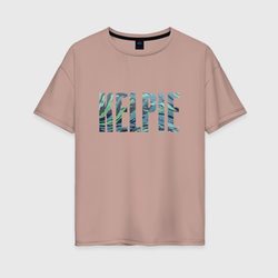 Kelpie – Женская футболка хлопок Oversize с принтом купить со скидкой в -16%