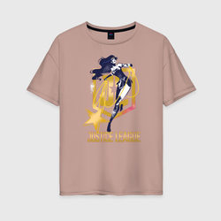 Лига справедливости – Женская футболка хлопок Oversize с принтом купить со скидкой в -16%