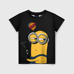 Миньон. Кевин – Детская футболка 3D с принтом купить со скидкой в -44%