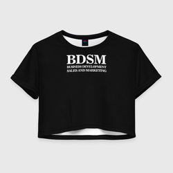BDSM – Женская футболка Crop-top 3D с принтом купить