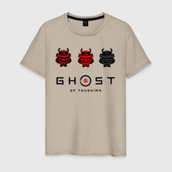 Призрак Цусимы – Мужская футболка хлопок с принтом купить со скидкой в -20%