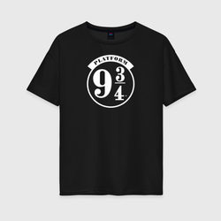 Platform 9 3-4 – Женская футболка хлопок Oversize с принтом купить со скидкой в -16%