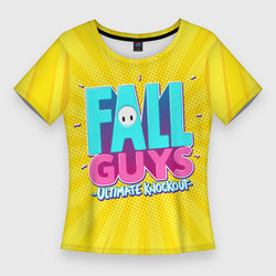 Fall Guys – Женская футболка 3D Slim с принтом купить