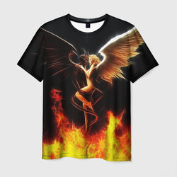 Angel and demon – Мужская футболка 3D с принтом купить со скидкой в -23%