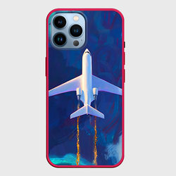 Самолёт на небе – Чехол для iPhone 14 Pro Max с принтом купить