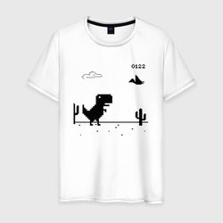 Google динозавр Poki – Мужская футболка хлопок с принтом купить со скидкой в -20%