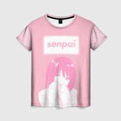 Senpai – Женская футболка 3D+ с принтом купить со скидкой в -31%
