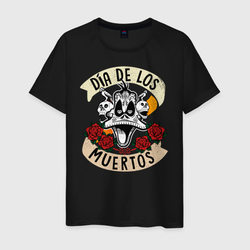 Dia De Los Muertos – Мужская футболка хлопок с принтом купить со скидкой в -20%