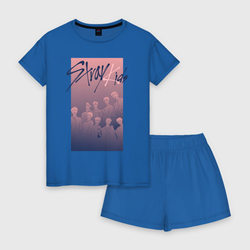 Stray kids – Женская пижама с шортиками хлопок с принтом купить со скидкой в -15%