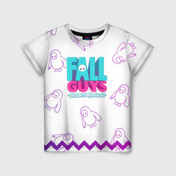 Fall Guys узор – Детская футболка 3D с принтом купить со скидкой в -33%