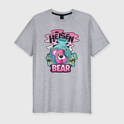 Медведь – Мужская футболка хлопок Slim с принтом купить