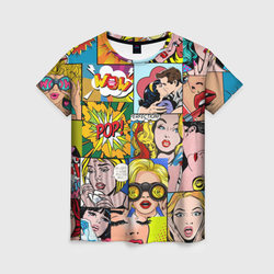 Pop Art – Женская футболка 3D с принтом купить со скидкой в -26%