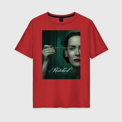  Ratched – Женская футболка хлопок Oversize с принтом купить со скидкой в -16%