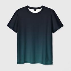 Градиент темно-зеленый – Мужская футболка 3D с принтом купить со скидкой в -26%