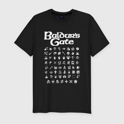 Baldur's gate – Мужская футболка хлопок Slim с принтом купить