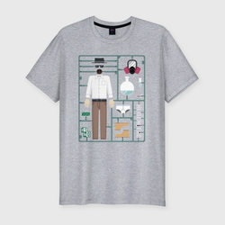 Heisenberg – Мужская футболка хлопок Slim с принтом купить