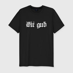 Git gud – Мужская футболка хлопок Slim с принтом купить