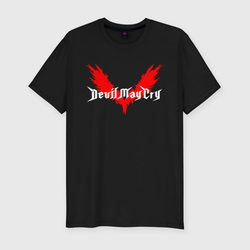 Devil May Cry DMC – Мужская футболка хлопок Slim с принтом купить