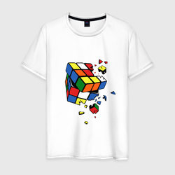 Кубик Рубика – Мужская футболка хлопок с принтом купить со скидкой в -20%
