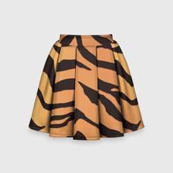 Тигриный камуфляж – Детская юбка-солнце 3D с принтом купить
