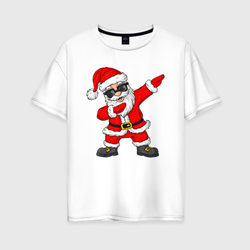 Dabing Santa – Женская футболка хлопок Oversize с принтом купить со скидкой в -16%
