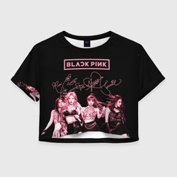 BLACKPINK – Женская футболка Crop-top 3D с принтом купить
