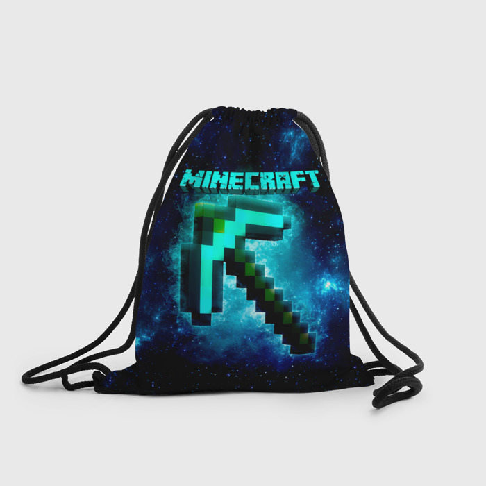 Рюкзак-мешок с принтом Minecraft, вид спереди №1