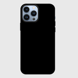 Просто черный цвет – Чехол для iPhone 13 Pro Max с принтом купить