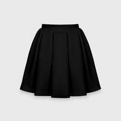 Просто черный цвет – Детская юбка-солнце 3D с принтом купить