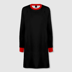 Просто черный цвет – Женское платье-свитшот 3D с принтом купить