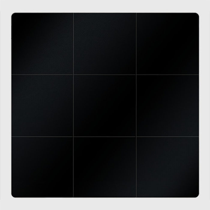 Магнитный плакат 3x3 с принтом Просто черный цвет, вид спереди №1
