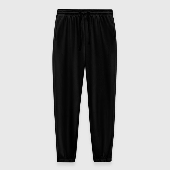 Мужские брюки с принтом Просто черный цвет, вид спереди №1