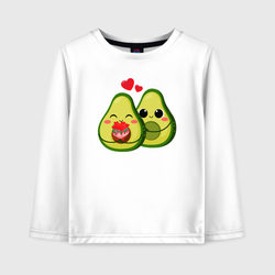 Семья авокадо – Детский лонгслив хлопок с принтом купить со скидкой в -20%