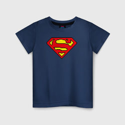 Superman 8 bit – Детская футболка хлопок с принтом купить со скидкой в -20%